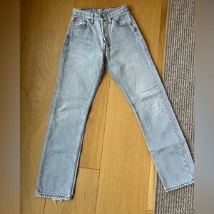 Vintage Levi’s 501s light wash sz 23